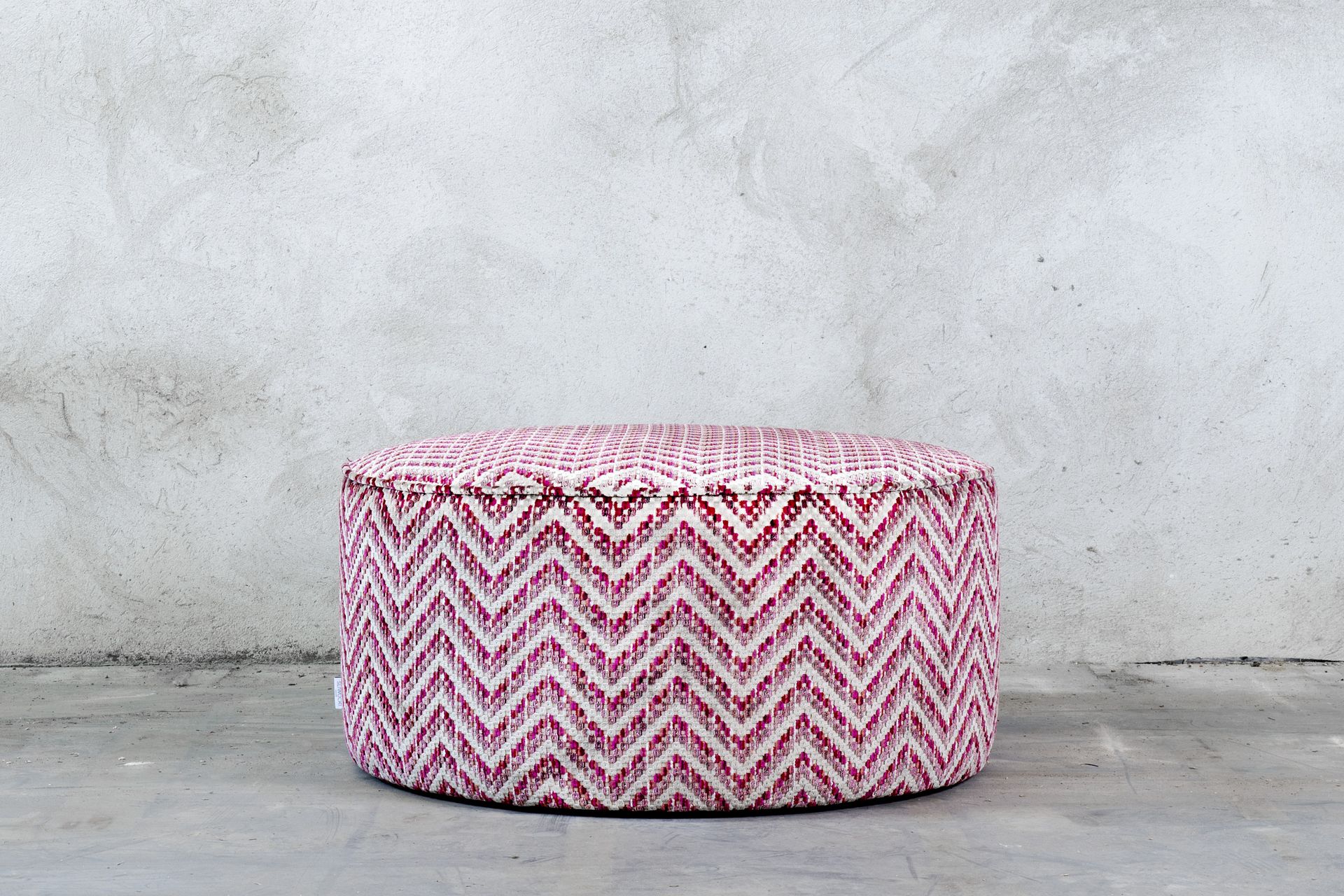 Colorful pouffe